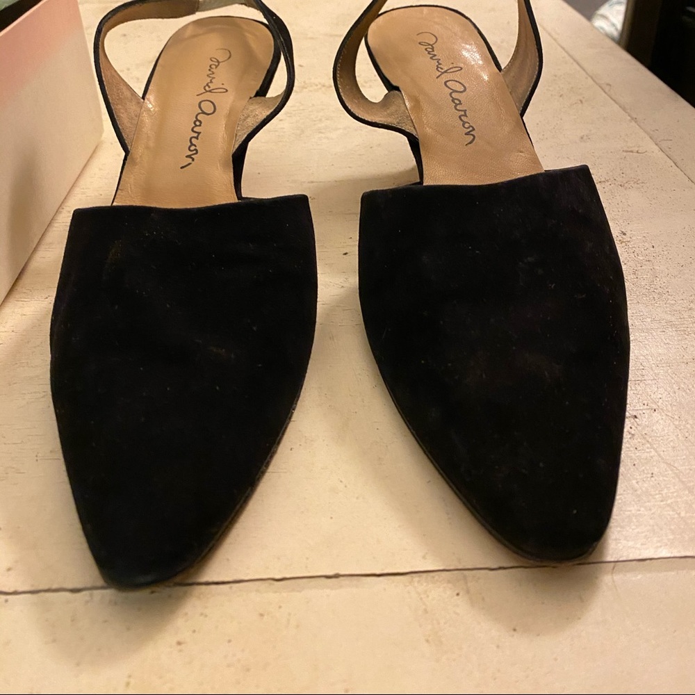 David Aaron black heels size 11